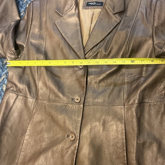 Valerie by Valerie Stevens XL Leather Coat - Picture 8 of 11